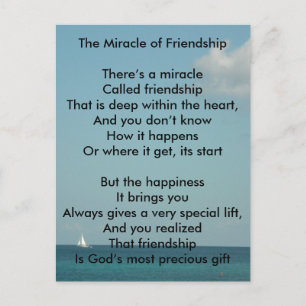 The Miracle of Friendship Postcard