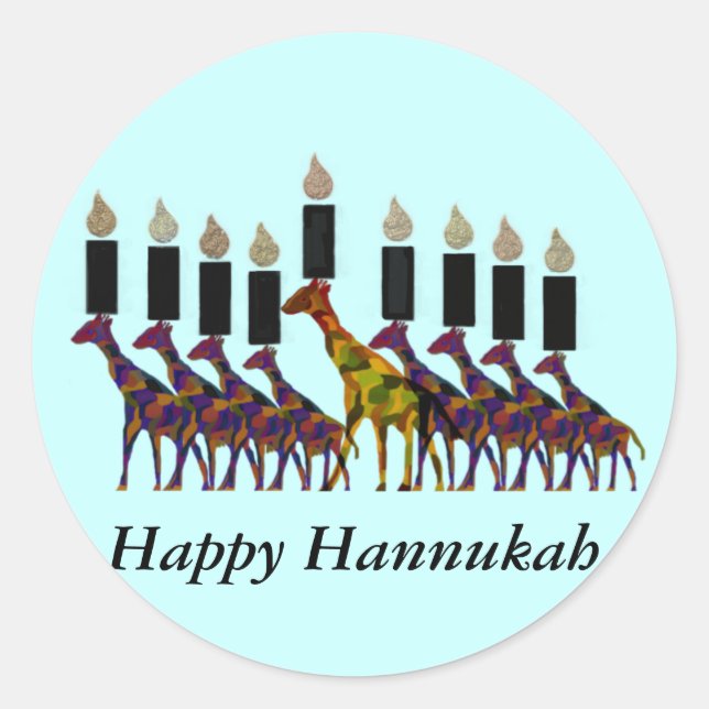 The Miracle of Hannukah Stickers (Front)