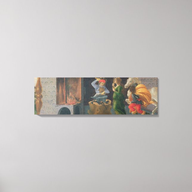 The Miracle of St. Eligius, predella panel from th Canvas Print (Front)