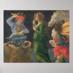 The Miracle of St. Eligius, predella panel from th Poster