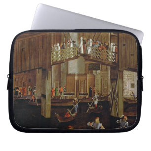The Miracle of the Relic of the Holy Cross, detail Laptop Sleeve
