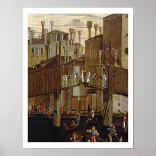 The Miracle of the Relic of the Holy Cross, detail Poster