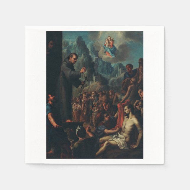 The Miracles of Saint Salvador of Horta Napkin (Front)