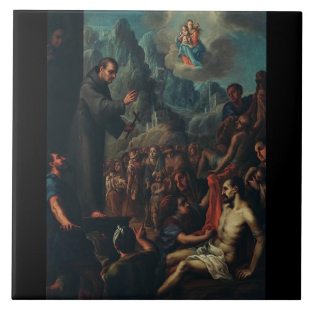 The Miracles of Saint Salvador of Horta Tile (Front)