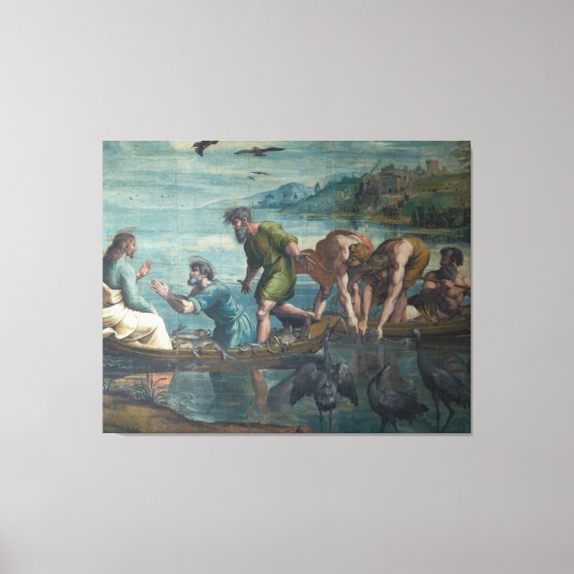 The Miraculous Catch of Fish Canvas Print (Front)