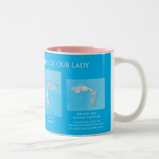 The Miraculous Ribbon Of Our Lady Two-Tone Coffee Mug