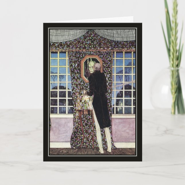 The Mirror by Kay Nielsen Halloween Card (Front)