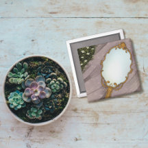 The Mirror I - A Golden Mirror on the Grass