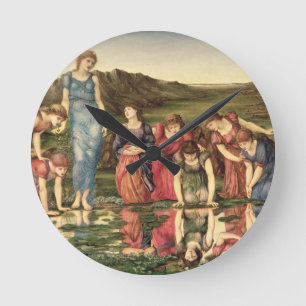 The Mirror of Venus, 1870-76 (oil on canvas) Round Clock