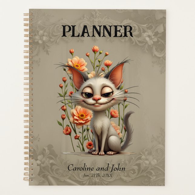 The mischievous cat  planner (Front)