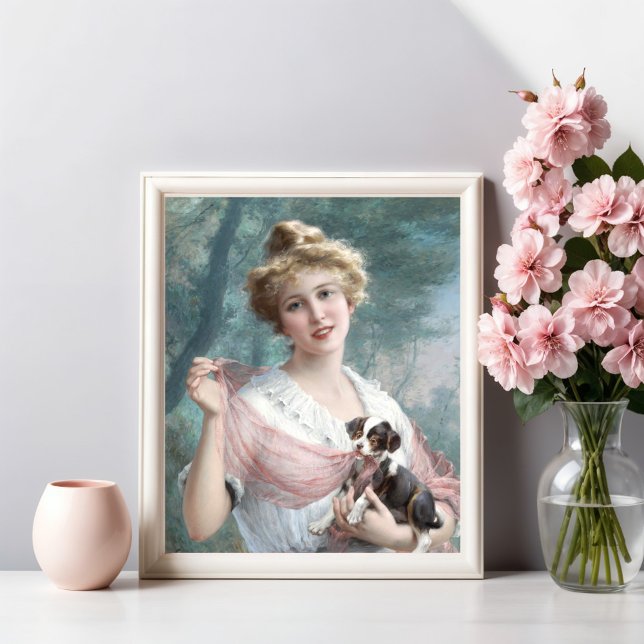 The Mischievous Puppy by Emile Vernon Photo Print (Creator Uploaded)