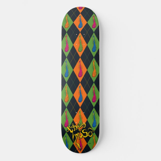 The Miso Argyle Skateboard (Front)