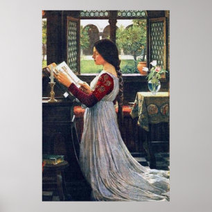 The Missal, by John William Waterhouse - 1902 Poster