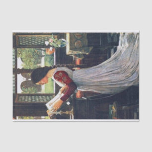The Missal, by John William Waterhouse Decoupage Tissue Paper