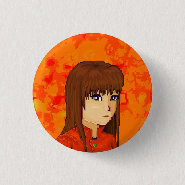 The Missing Piece (Coloured) - small pin-back 3 Cm Round Badge (Front)