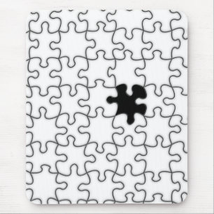 The Missing Puzzle Piece Background Template Mouse Mat