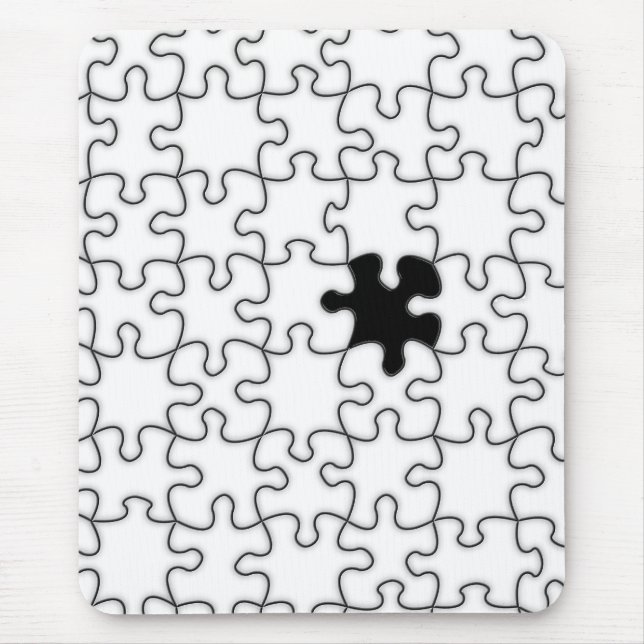 The Missing Puzzle Piece Background Template Mouse Mat (Front)