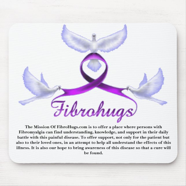 The Mission of Fibrohugs Mouse Mat (Front)