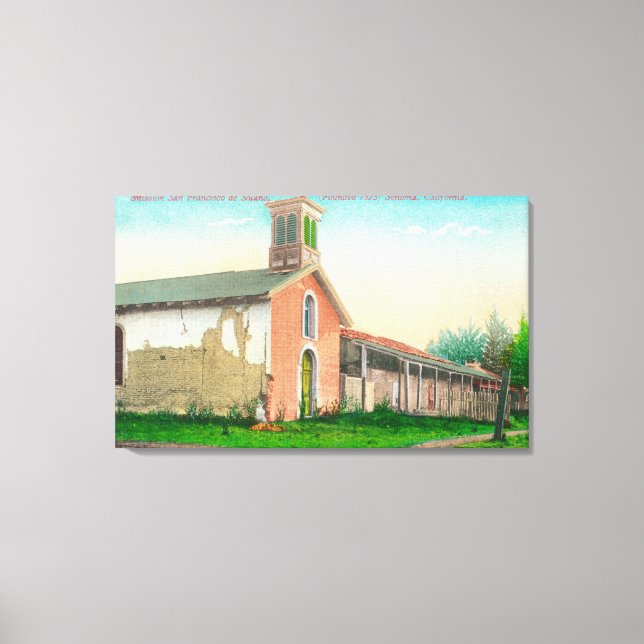 The Mission San Francisco de Solano Canvas Print (Front)