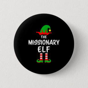 The Missionary Elf Matching Family Christmas 6 Cm Round Badge