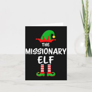 The Missionary Elf Matching Family Christmas Card