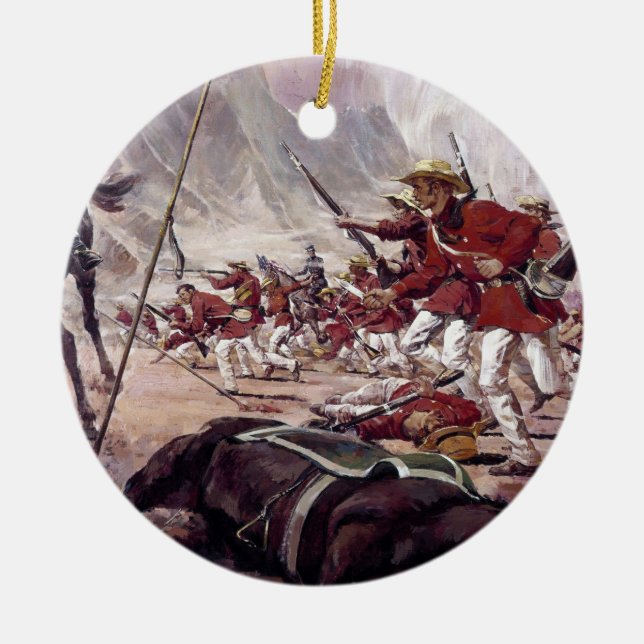 The Mississippi Rifles by Ken Riley Ceramic Tree Decoration (Front)