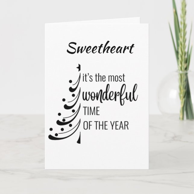 *THE MISTLETOE IS HUNG & READY TO MEET YOU THERE* CARD (Front)