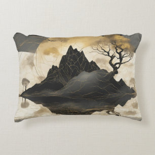 The Misty Mountain Black & Gold Decorative Cushion