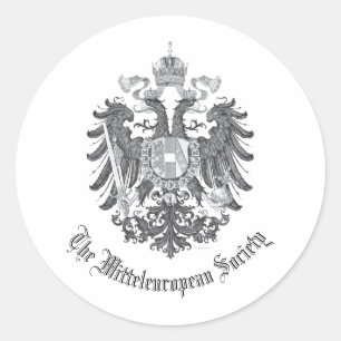 The Mitteleuropean Society double headed eagle Classic Round Sticker