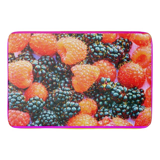 "The Mix of Berries" Cute Photo. Buy Now Bath Mat (Front)