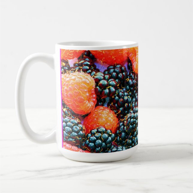 "The Mix of Berries" Cute Photo. Buy Now Coffee Mug (Left)