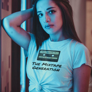The Mixtape Generation - Retro Cassette Tape T-Shirt