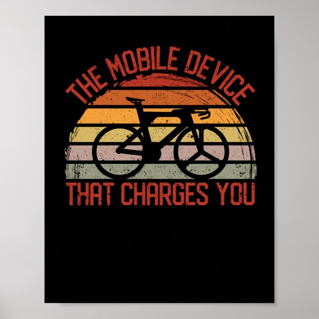 The mobile device that your mountain bike downhill poster (Front)