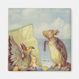 The Mock Turtle and the Gryphon Magnet