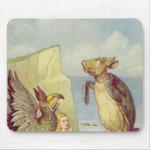 The Mock Turtle and the Gryphon Mouse Mat