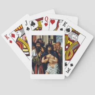 The Mocking of Christ (oil on panel) (see 165461 f Playing Cards