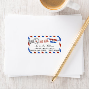 The Modern Airmail Wedding Collection Label
