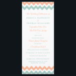 The Modern Chevron Wedding Collection Peach & Mint Programme<br><div class="desc">Simple yet elegant, the modern chevron wedding collection is a stunning design featuring a lovely zig-zag print in a peach, mint and white colour, which is perfect for any modern wedding celebration. These programs can be personalised for your special occasion and would make the perfect order of service for your...</div>