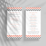 The Modern Chevron Wedding Collection- Pink & Grey Programme<br><div class="desc">Simple yet elegant, the modern chevron wedding collection is a stunning design featuring a lovely zig-zag print in a pink, grey and white colour, which is perfect for any modern wedding celebration. These programs can be personalised for your special occasion and would make the perfect order of service for your...</div>