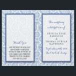 The Modern Paisley Wedding Collection - Blue<br><div class="desc">Simple yet elegant, the modern paisley wedding collection is a stunning design featuring a lovely paisley print in a soft blue and white colour, which is perfect for any modern wedding celebration. These programs can be personalised for your special occasion and would make the perfect order of service for your...</div>