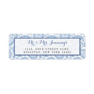 The Modern Paisley Wedding Collection - Blue