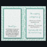 The Modern Paisley Wedding Collection - Green<br><div class="desc">Simple yet elegant, the modern paisley wedding collection is a stunning design featuring a lovely paisley print in a soft green and white colour, which is perfect for any modern wedding celebration. These programs can be personalised for your special occasion and would make the perfect order of service for your...</div>