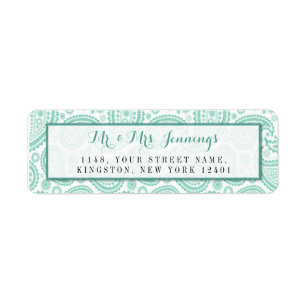 The Modern Paisley Wedding Collection - Green