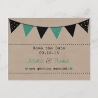 The Modern Turquoise Bunting Wedding Collection