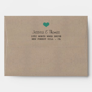 The Modern Turquoise Bunting Wedding Collection Envelopes