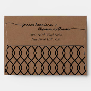 The Modern Whimsical Kraft Wedding Collection Envelopes