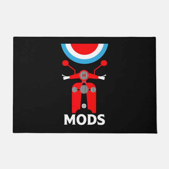 The Mods - Mods And Rockers - British Music  Doormat (Front)
