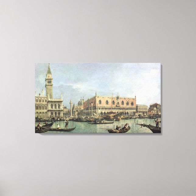 The Molo and the Piazzetta San Marco, Venice (oil Canvas Print (Front)