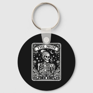 The Mom Funny Tarot Card Woman Skeleton Mother Sku Key Ring