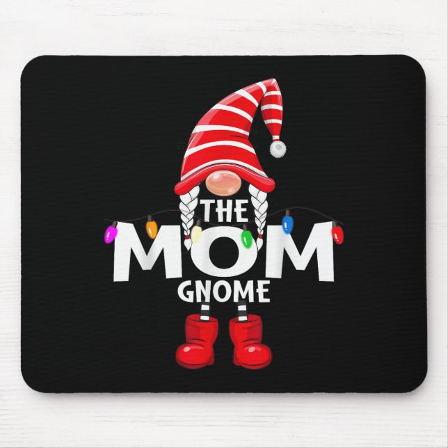 The Mom Gnome Christmas Matching Pajama  Mouse Mat (Front)